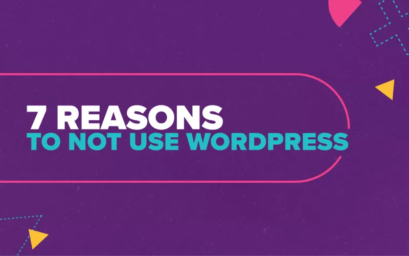7 Reasons to Not Use Wordpress